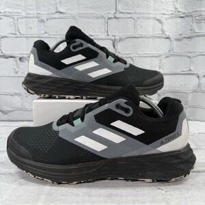 Adidas Terrex Two Flow Trail Running Shoes Women's Size 11 FW2711 Black White